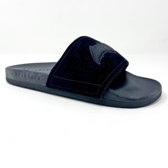 STNDRD Standard Monaco Justice League DC Comics Batman Black Slides - Picture 1 of 5